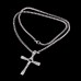 5PCS Platinum plated Crystal stones Dominic cross necklace Fast And Furious Men Classic Style CROSS Necklace