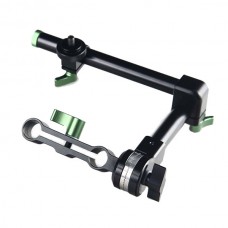 Lanparte Magic Arm MA-02 w/ Arri Rosette Lock 15mm Rod Clamp for Follow Focus Dslr Rig Monitor Support Magic Arm