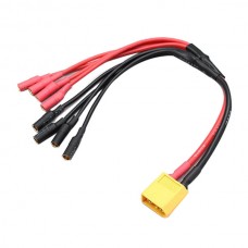 XT60 Banana Head One Divided Into Four 3.5MM for Multirotor Battery ESC Connector