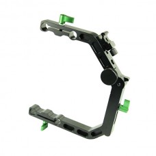 Lanparte C Arm C Support Clamp Side Open Arm for 15mm Rail Rod DSLR Video Support Rig System