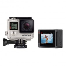 Gopro Hero 4 Camera Silver Professional Version for Extreme Sport w/ LCD Touch Screen Standard Configuration