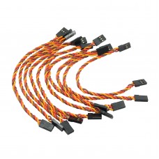 10PCS 26# 26AWG 60 Cores Flight Control Connection Cable Male to Male Servo Cable JR Flat Cable 15cm