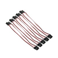 10PCS 26# 26AWG 30 Cores Flight Control Connection Cable Male to Male Servo Cable Futaba Flat Cables 15cm