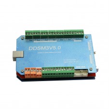 CNC 200KHz USBMACH3 Interface Board DDSM3V5 3 Axis Breakout Board Control w/ Aluminum Case