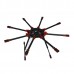 SAGA R8 Octacopter Carbon Fiber Umbrella Type Folding Frame Kits (Landing Gear Not Included)