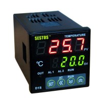 Sestos Dual Digital PID Temperature Controller 2 Omron Relay 100-240V D1S-VR-220 + PT100 + 40A SSR