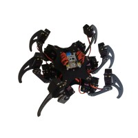 Aluminium Hexapod Spider Six 3DOF Legs Robot Frame Kit Fully Compatible with Arduino