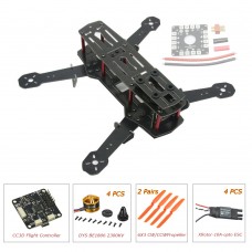 ZMR250 250mm Glass Fiber 4 Axis Mini Quadcopter + CC3D Flight Controller & DYS BE1806 & Hobbywing XRotor 10A Opto ESC