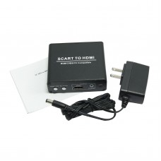 SCART to HDMI Scaler Box for Analog Video YC RGB Image on HDTV 