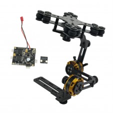 Aluminium Alloy Mini DSLR 2 Axis Brushless Gimbal Camera with Motor & Controller for NEX5/6/7 FPV Photography