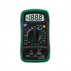 Mastech MAS830L Mini Handheld LCD Display Digital Multimeter DC Current Tester Backlight Data Hold Continuity Diode hFE Test