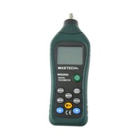 MASTECH MS6208A LCD Display Contact Digital Tachometer RPM Meter Rotation Speed 50-19999RPM Data Hold