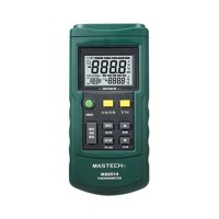 MASTECH MS6514 Dual Channel Digital Thermometer Temperature Logger Tester USB Interface 1000 Sets Data KJTERSN Thermocouple