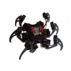 Aluminium Hexapod Spider Six 3DOF Legs Robot Frame with 18 Servo Horns for Arduino