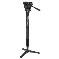 Coman KX3535 Monopod Carbon Fiber DSLR Gimbal for Photography w/ Hydraulic Pressure