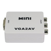 HDV-M625 VGA to AV Converter Scan Converter for Video Conference Home Theater