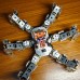 Metal Hexapod Spider RC Robot Frame Kits for Platform Research w/ Bluetooth Handle