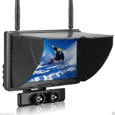 FPV 7" TFT LCD Monitor Screen Boscam Galaxy D2 5.8GHz Dual Receiver for FPV