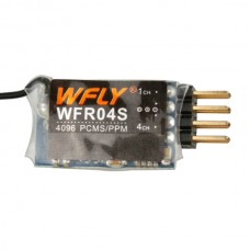 Wfly WFR04S 4 Channel Receiver 2.4G PPM/PCMS Decoder for Helicopter Fixed Wing
