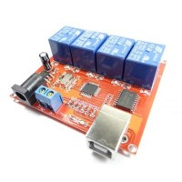 Free Drive 4 Channel 12V USB Relay Module for Computer Intelligent Control Switch