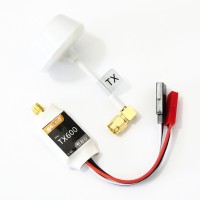 Mini TX600 5.8G 600MW Transmitter Video TX 32CH w/ White Clover Antenna for FPV Photography