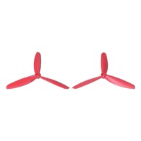 Tarot 5 Inch Three Blade Propeller One Pair Red TL300E2 for Mini 200 QAV250