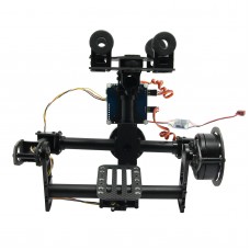 FPV Aerial Photography 2 axis Brushless Gimbal Camera Mount Ptz w/ Motor&Gimbal Controller for ILDC 5N GH2/3 