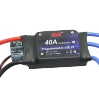 DYS HW40A Electronic Speed Controller Programmable V2 ESC 2-4 Lipo with Built-in 3A BEC for Multicopter