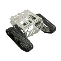 Metal Robot Chassis Track Arduino Tank Chassis Wali w/ Motor Stainless Steel