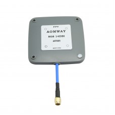 Aomway 5.8GHz 14dBi High Gain Flat FPV Receiver Antenna SMA Plug-Gray