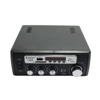 FM 20W*2 USB SD Digital Display Player Home Power Amplifier AC220V & DC12