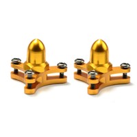 Three Blade Folding Propeller Fixture 28-3-M6 D3.17 Aluminum Core CW+CCW One Pair Golden