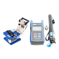 Optical Power Meter TL510+ FC-6S Fiber Cleaver +TL532 Fiber Cable Tester 10km