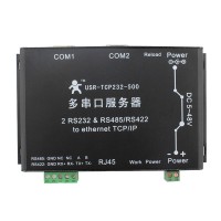 USR-TCP232-500 DualL Serial RS232 And RS485 Or RS422 To Ethernet Converter Device