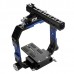 DSLR 15mm Rod Cage Protection Brackets Baseplate Mount For Blackmagic BMCC C300