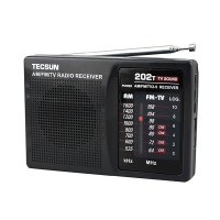 TECSUN R-202T FM/AM/TV Radio Receiver Mini Portable Size Simple to Control School Radio