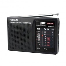 TECSUN R-202T FM/AM/TV Radio Receiver Mini Portable Size Simple to Control School Radio