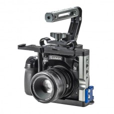 Professional SKIER DSLR Top Handle Mount Lite Cage Rig For Panasonic GH4