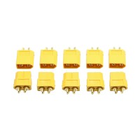 5 Pair XT60 Male Female Bullet Connectors Plugs For RC LiPo Battery Multicopter