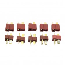 5PCS Mini Anti Slip T Plug Female Head + Male Head One Pair 40A for Battery Connector