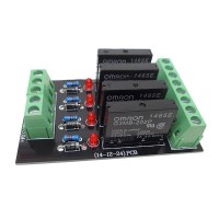 24V PNP No shell Solid 4 Channel Relay Module Control Board Drive Board Module Group