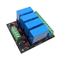 24V NPN No shell 4 Channel Relay Module Control Board Drive Board Module Group