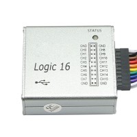 Logic 16 USB 100M Logic Analyzer Aluminium Case Support 1.1.34 Version