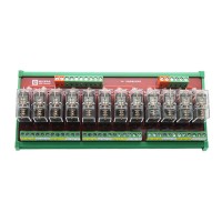 12 Channel OMRON Relay Module Group Control Board Drive Expansion Amplifying Output Board 12L1-24V