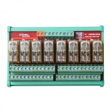 8 Channel PLC DC Amplifying Board Transistor Output No Trigger Solid Relay 8Q2-24V