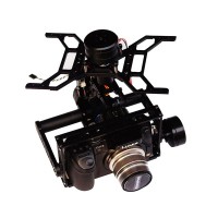 3 Axis FPV Brushless Gimbal Stabilizer Alloy for SONY A7 A7S Pansonic GH3 GH4  EM1 Medium Size Camera Aerial Photography