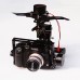 3 Axis FPV Brushless Gimbal Stabilizer Alloy for SONY A7 A7S Pansonic GH3 GH4  EM1 Medium Size Camera Aerial Photography