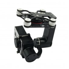 3 Axis CNC Alloy Gimbal Built in AV-out Charger Port for Gopro 3/ 4 Camera Multicopter FPV Photogrphy