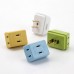 5PCS 1 in 3 out Plug Travel Necessory P2574 Portable Socket 