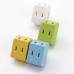 5PCS 1 in 3 out Plug Travel Necessory P2574 Portable Socket 